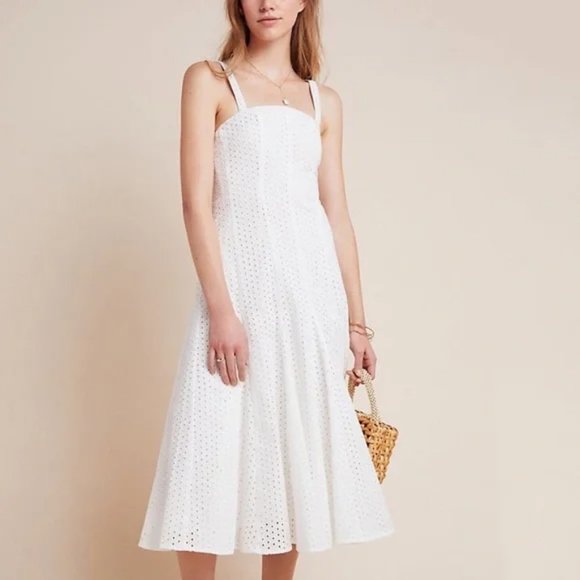 Anthropologie Dresses & Skirts - Anthropologie Esther Eyelet Midi Dress